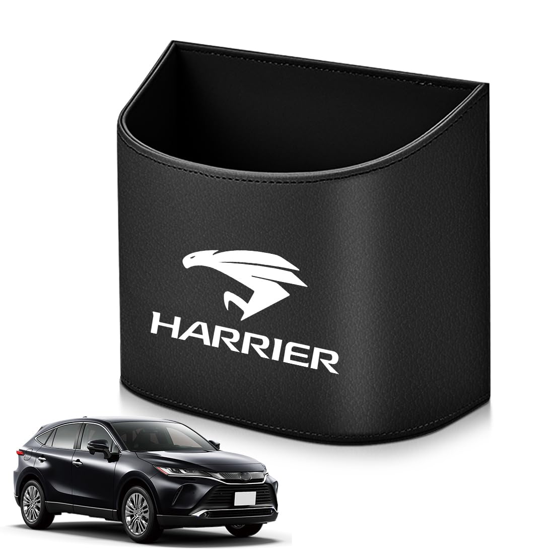 

SYAKAORI Автомобильное мусорное ведро для Toyota Harrier и 30 All Easy Logo Дверной карман для хранения Большой вместимости Поддерживает чистоту салона автомобиля Легко переносить (80, 60, Серия), Ряд,