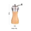 Hand-Cranked Solid Wood & Acrylic Pepper Grinder for Kitchen & Restaurant