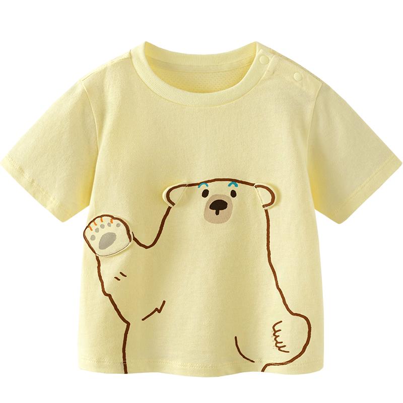 Minibala Kids' Plant Fiber Quick-Dry Cartoon T-Shirt