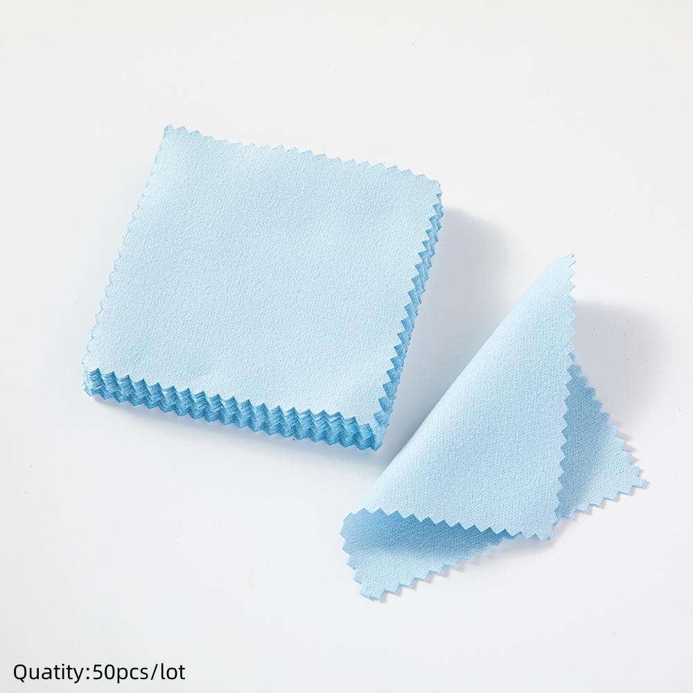 10/50pcs Sterling Silver Cleaning Polishing Cloth Clean Wipe For Professional Jewelry Tool And Equipment Individually Package