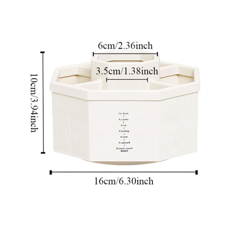 360Degree Rotating Pen Holder Desk Accessories Large Capacity Pencil Storage Box Desktop Organizer School Office Stationery