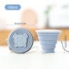 Portable Foldable Silicone Cup for Travel Cute Bear Design Collapsible Water Bottle Mouthwash Cup 180ml