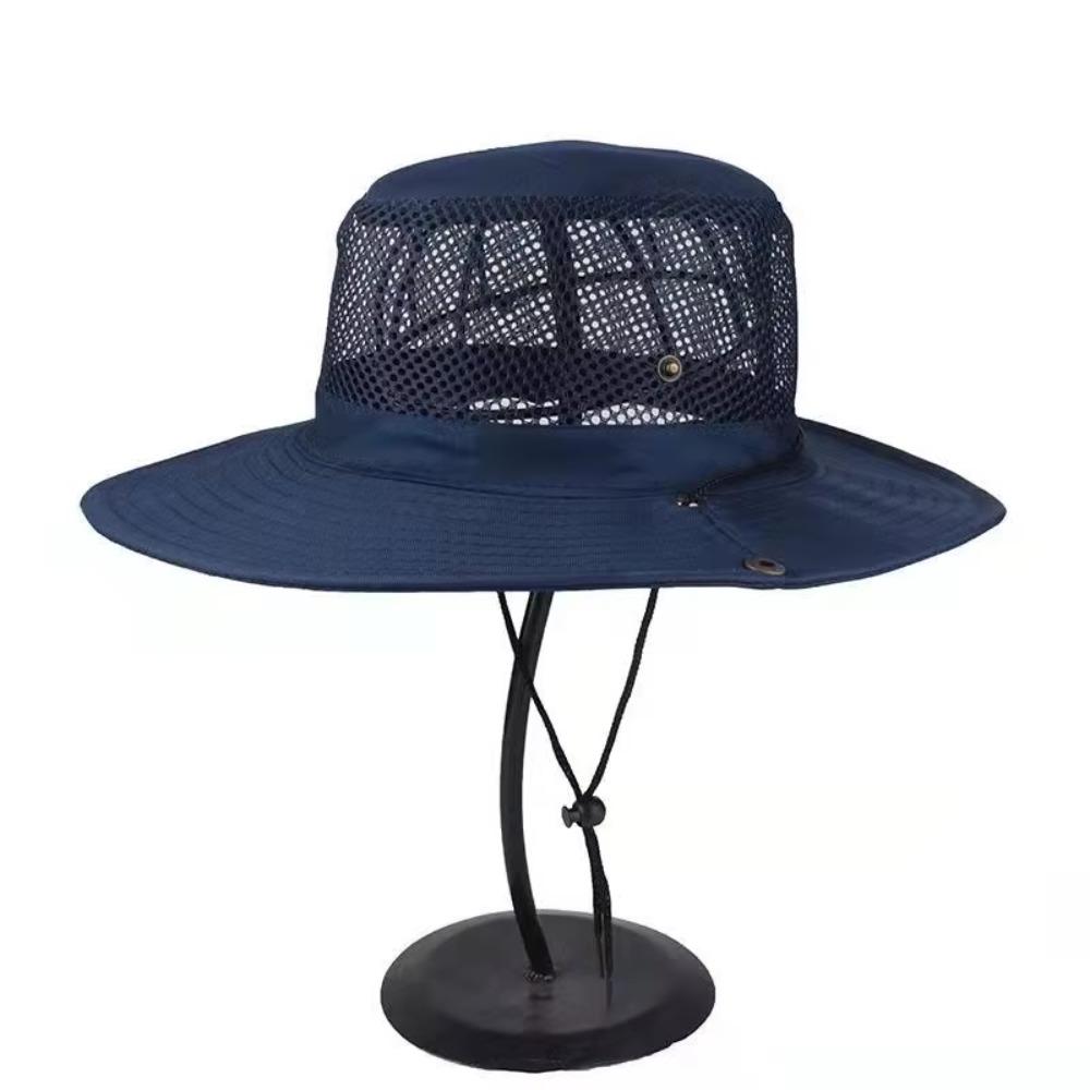 Breathable Fisherman Cap Collapsible Mesh Summer Cap Casual Sun Hat  Outdoor