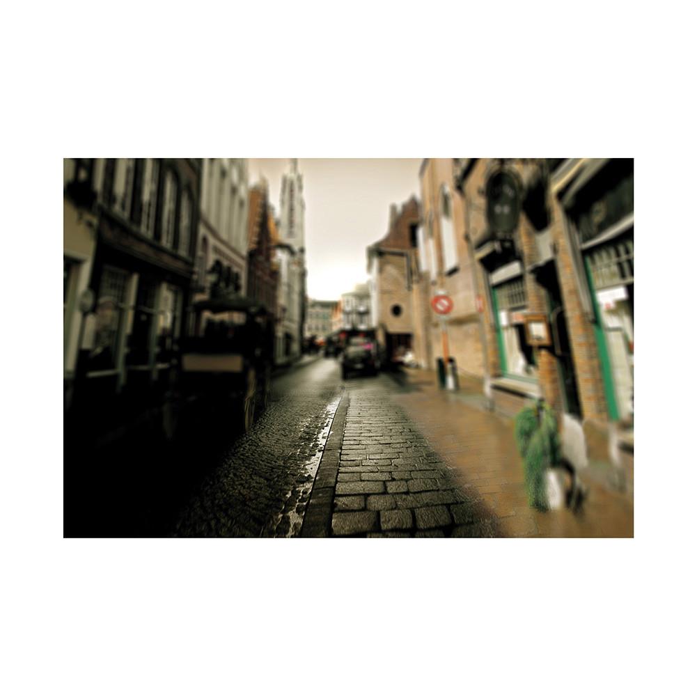 Urban Nightscape Backdrop-City Street Scene for Weddings,Birthdays,Party Banner,Picturesque Scene,Wall Tapestry