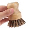 Kitchen Cleaning Brush Sisal Palm Bamboo Short Handle Dish Brush Bowl Pot Brush