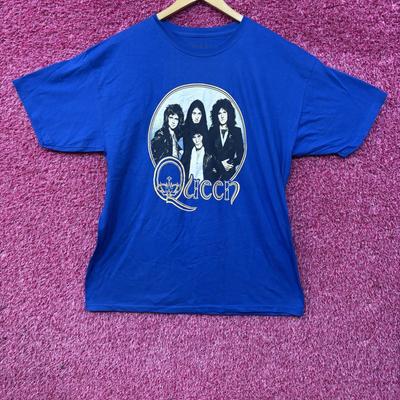 Königin Vintage 1970er Blaues T-Shirt