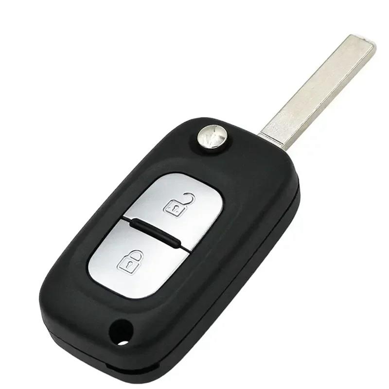 A16P-Car 2 Buttons Folding Flip Remote Key 433MHZ ID46 PCF7961 Chip For Renault Clio Twingo Kangoo Master Modus