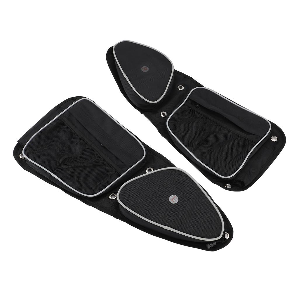 UTV Side Door Bag with Knee Pad Oxford Cloth Driver and Passenger Side Storage Bag Set Replacement