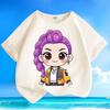 Boys' and Girls' Fashionable KPOP Hunting Girl Group Rumi's T-shirt Summer Children's Loose Pure Cotton T-shirt
