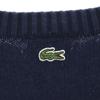 LACOSTE Long sleeve Crew neck knit 40 Navy Women Used