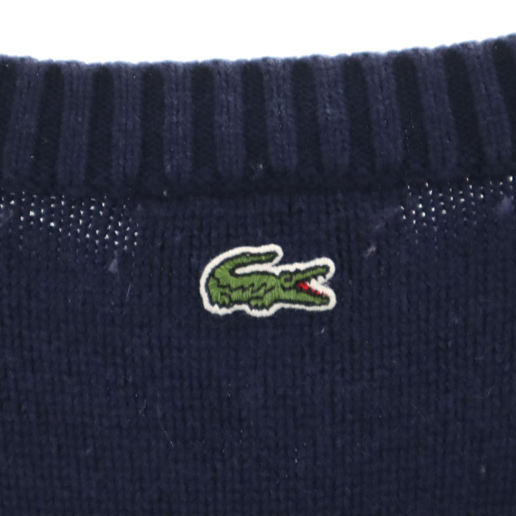 LACOSTE Long sleeve Crew neck knit 40 Navy Women Used