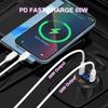 4-Ports USB Quick Chargerwith LED Voltmeter Dual PD And Dual QC3.0 Fast Charge Adapter Waterproof For Car Boat And Motorcycle 12/24V