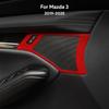 2PCS Top Suede Trim LHD RHD Sticker For Mazda 3 Axela      2024 2025 Car Door Horn Button Frame Accessories