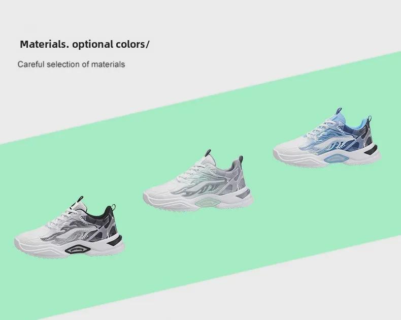 Men's Summer Breathable Shock-Absorbing Mesh Sneakers - Non-Slip, Trendy, Casual Shoes for Teens and Students