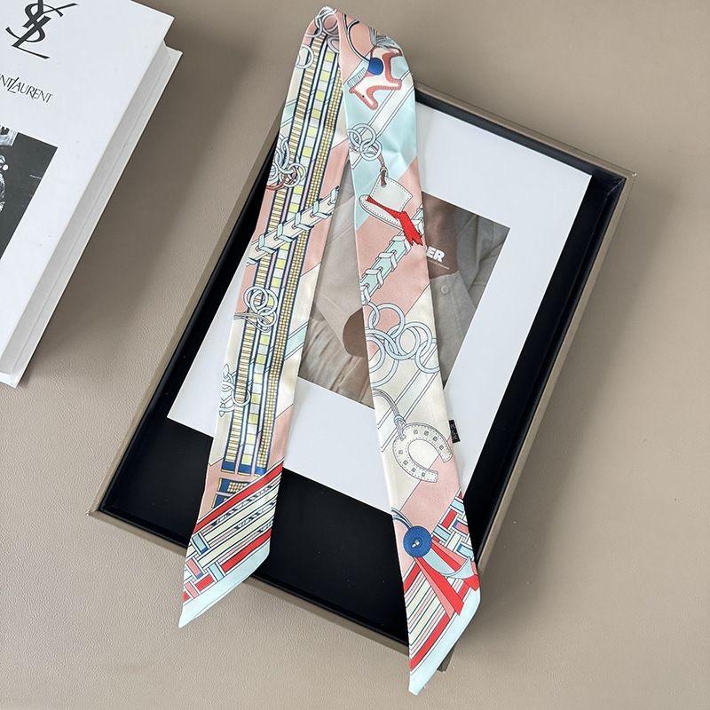 Damen Französischer Stil Gürtel Tragekette Schal 1 Stück Langes Band Haarband Krawatte Ganzjährig Handtaschenriemen Vielseitiges Accessoire