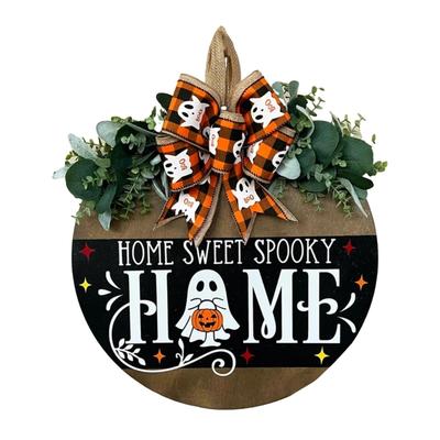 HOME Front Door Hanging Pendant Stylish Wall Hanging Plaques Ornament Home Decorations for Halloween Festivities