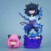 18.5cm/7.28in Animation NARUTO Figure Anya Forger Costume Play Uchiha Sasuke Action Figures Polyvinyl Chloride Statue Collector Miniature Playthings