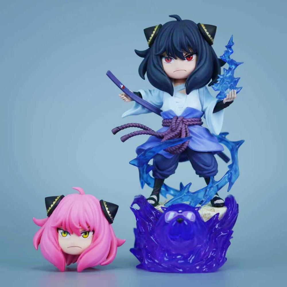 

18.5cm/7.28in Anime NARUTO Figure Anya Forger Cosplay Uchiha Sasuke Action Figures Pvc Statue Collection Model Toys Gifts