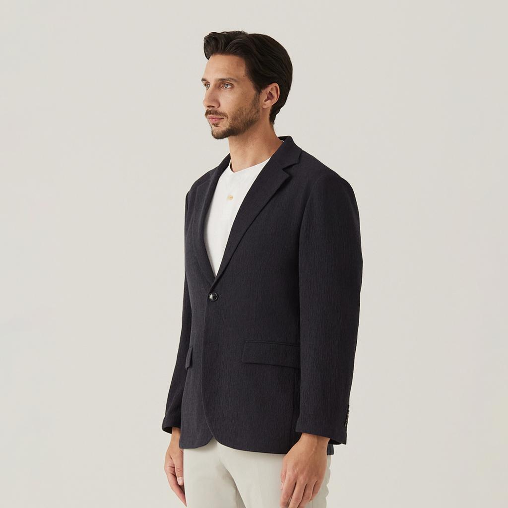 Ferraromilano Summer Crease Synthetic Fiber Setup Jacket Charcoal (Am0Fozc25238)