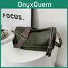 Modern And Minimalist Women's Casual Shoulder Bag In Black Green And Beige
