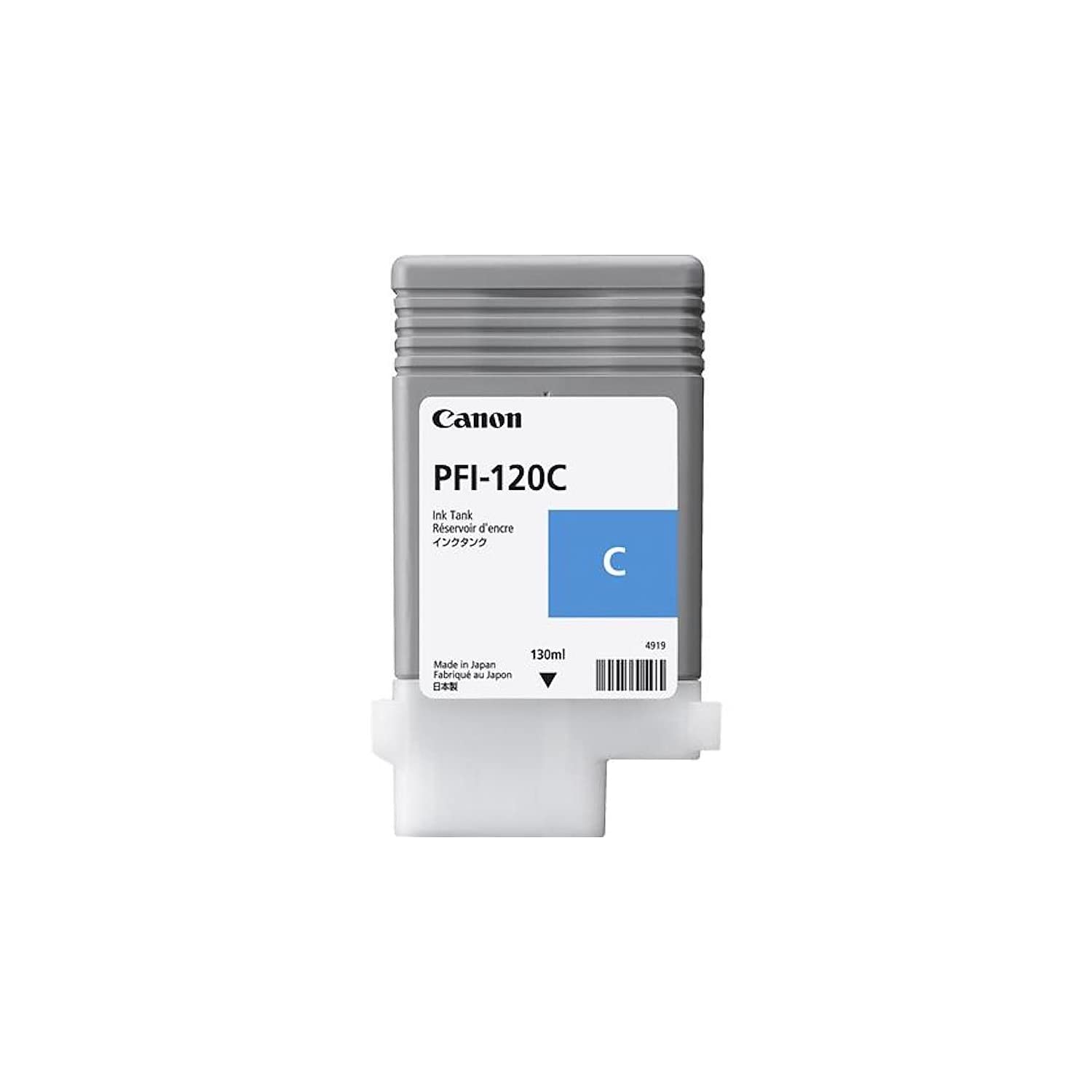 

Canon PFI-120C (2886C001AA) Standard Yield Ink Cartridge (Cyan) in Retail Packaging