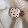 Simple beige red polka dot AirPods 1 generation protective cover for Apple earphones AirPods Pro1/1 generation