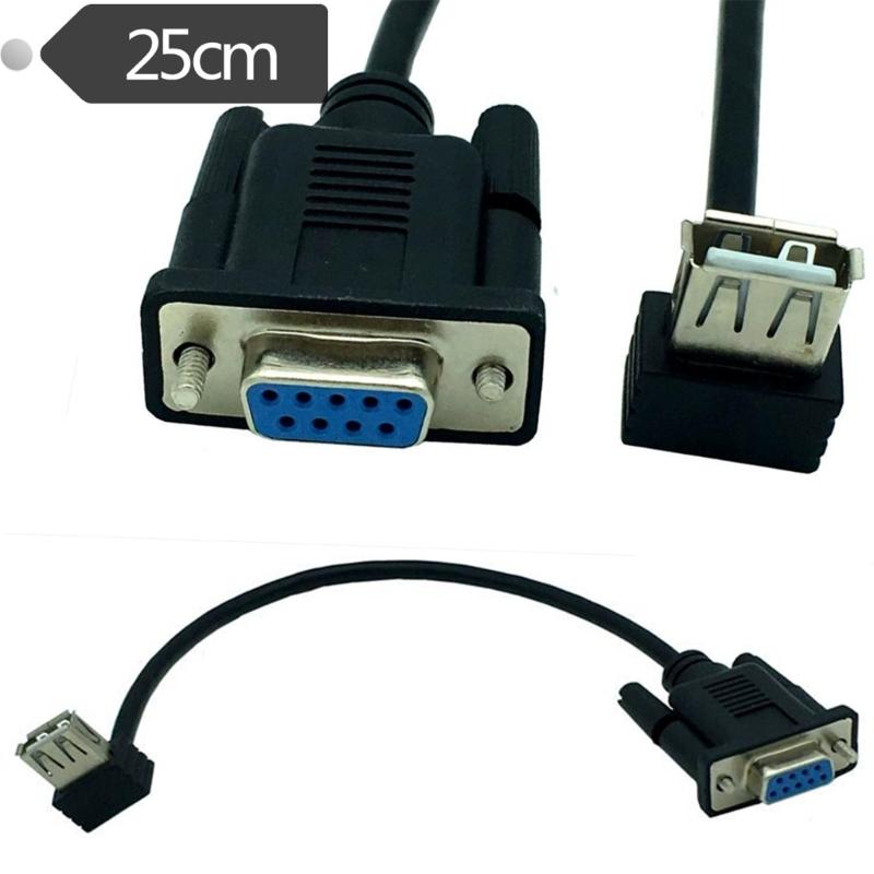 USB 2.0 A Female To RS232 DB9 Female Serial Cable Adapter Converters For Serial Plugs Devices Enhances Device Connection