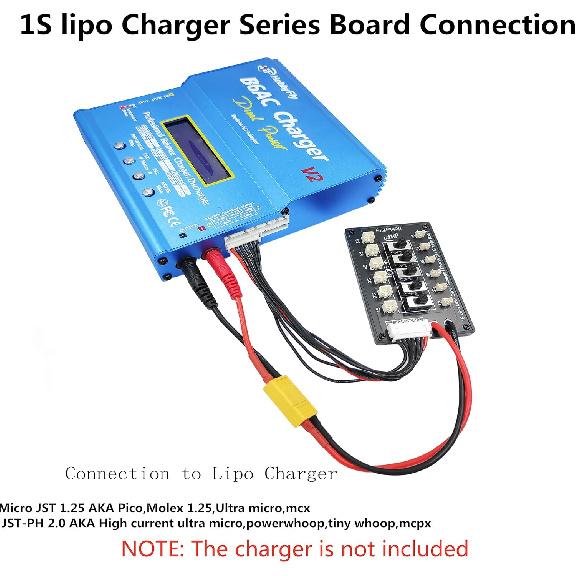 1s Lipo Battery Series Charging Board Blade Inductrix Ultra Micro JST-PH Connect Plate mCX mCPX for Tiny Whoop Charger Board