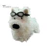 Cute Puppy Car Interior Plush Doll Decoration Multi-Functional Ornaments for Windshield Wiper Shift Handle Dashboard