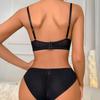 Europe 3/4 Cup Push Up Bra Set Sexy Lace Embroidery Women Underwear Fashion Color Splicing Comfort Plus Size Intimates Lingerie