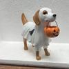 Halloween Decor with Dog Holding Pumpkin Bowl for Tabletop, Shelf, Mantel, Party & Festive Home Display (1 Piece)
