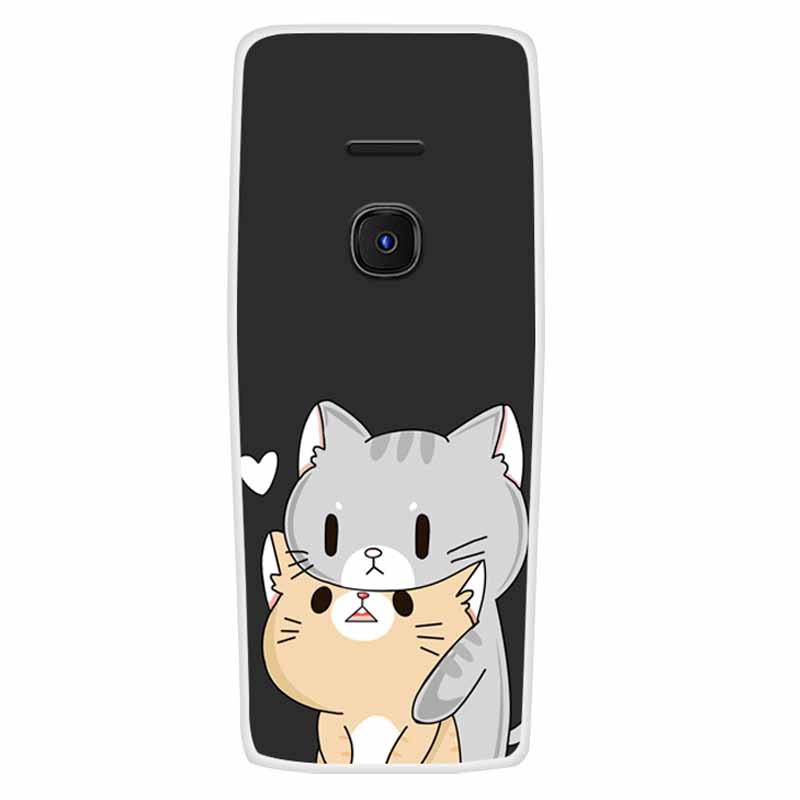 For Nokia 8210 4G Case Soft Silicone Space Landscape Covers for Nokia 6300 4G Cases Colorful Bumpers Cat Phone Protective Bags