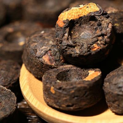 Yunnan Malý Puerh Čaj 500g Kůra z mandarinky Pu'er Čaj Čínský Puer Černý Čaj Koláč