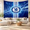 Chelsea FC Wall Tapestry, Soft Fabric Wall Hanging, Decorative Backdrop For Bedroom Home Wall Art