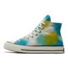 Converse Chuck 70 Spray Paint Trendy Everyday Mid-Top Canvas Shoes Unisex White and Blue