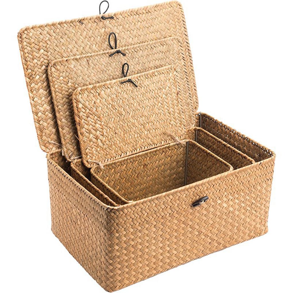 Large Capacity Dustproof Container With Lid - Non-toxic Safe For Home Organization Wide Application Big Opening