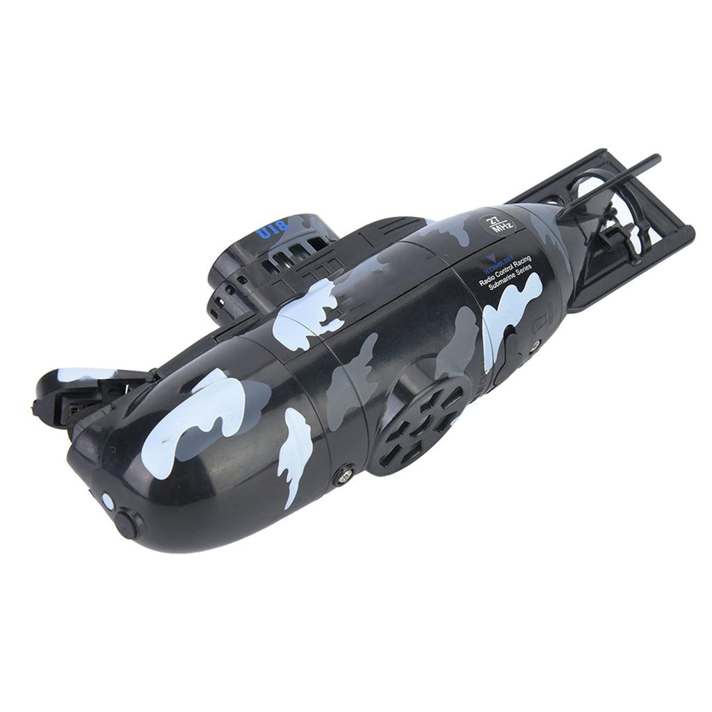 Simulation Military Remote Control 6 Channel Submarine Toy Model (Black)