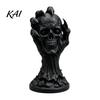 Gothic Home Ornaments 3D Printed Skull & Devil Hand Figurine, Realistic Holding Collectibles for Lovers Statue, Desktop Ornament Halloween