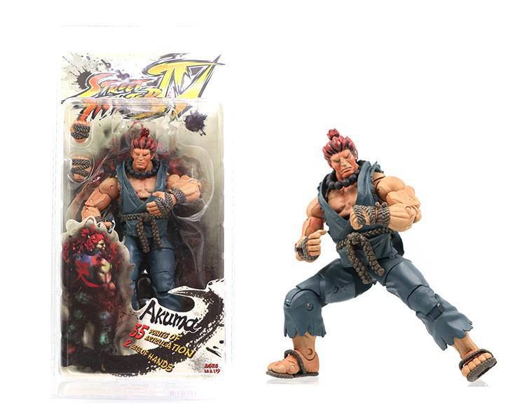 NECA 7-дюймовые фигурки Street Fighter: Рю, Кен, Гайл, Чун-Ли, Акума