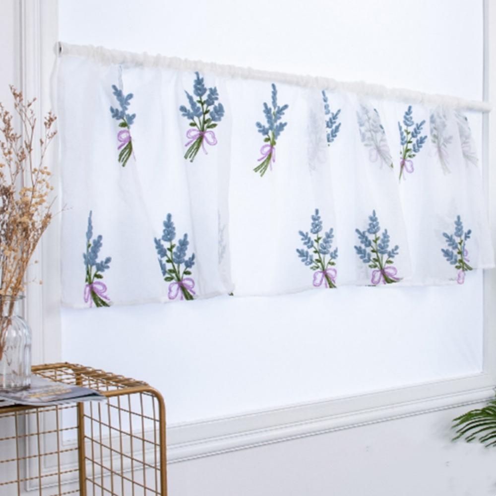 39.4x19.7 Inch Sheer Valance Curtain Window Drape Shades  Living Room Decoration