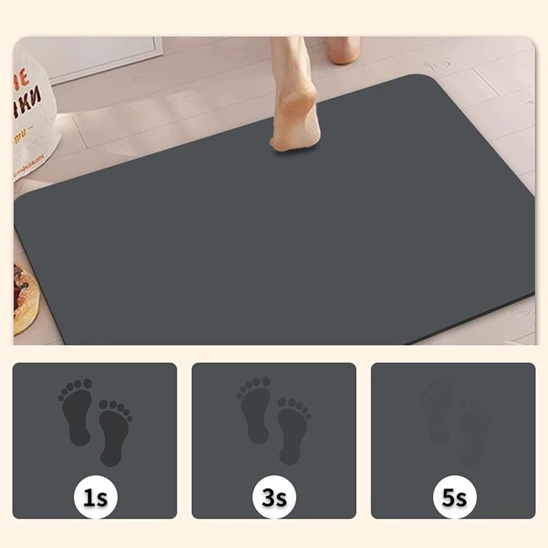 Diatomitová podložka do koupelny Protiskluzová Absorpční Rychleschnoucí podložka z křemeliny