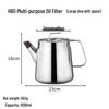 ZISIZ 304 Stainless Steel Oil Pot & Strainer