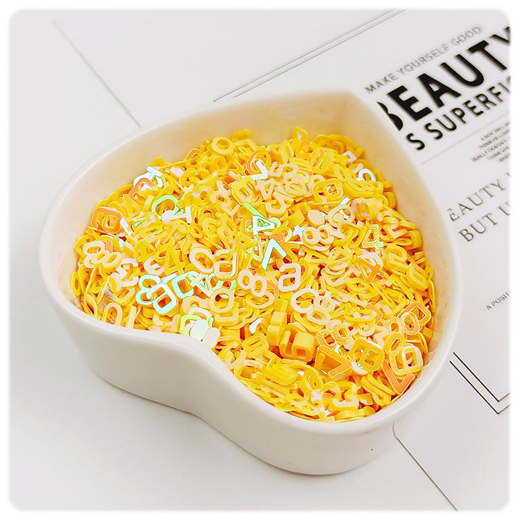 YALEDUO Digital 6MM Iridescent 0-9 Number Sequins for Nail Art DIY Glitter.