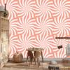 Wallpaper Hippie background coral, white and peach 50x1000