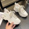 Fashion 2025 New Women's Sneakers Casual Women Mesh Breathable Thick Bottom Woman Sports Shoes Tennis Female Zapatos  Platform Shoes