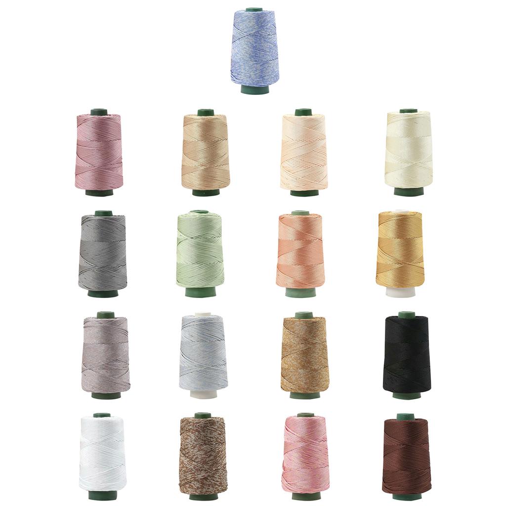 Colored Weaving Thread 2mm Thickness Cotton Linen Braiding Rope For Handmade Handbag Hat Shoe Knitting Weaving Craft