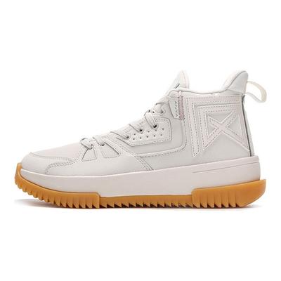 Fleece Lined Wear Resistant Non Slip Mid Top Basketball Shoes Men Sneakers Mud-Gray 112141801-3