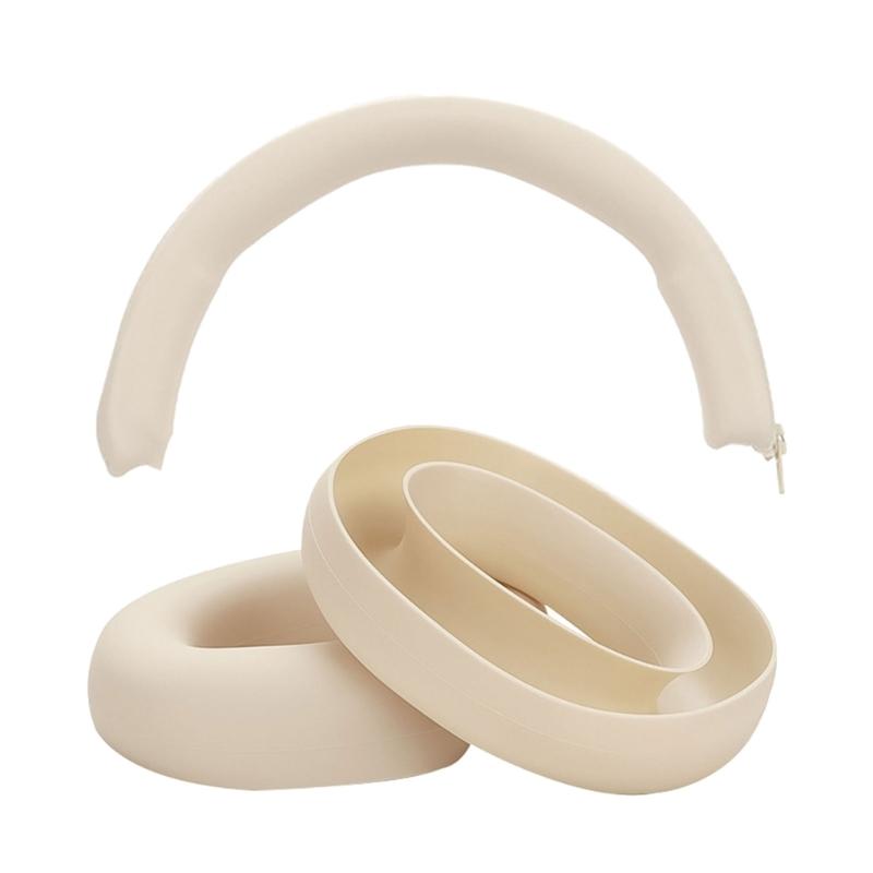Capa de Almofada de Ouvido de Silicone Macia Flexível Estojo com Manga para Arco de Cabeça para Headset Dedicado Proteção Contra Óleo