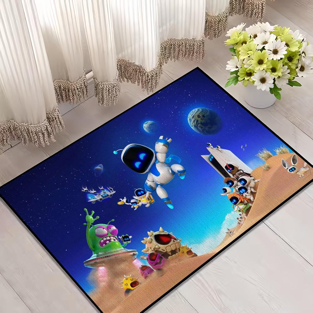 Cute A-AstroS Bot Game Door Mat Welcome Entrance Balcony Bathroom Floor Non-slip Rug Bedroom Carpet Home Decoration