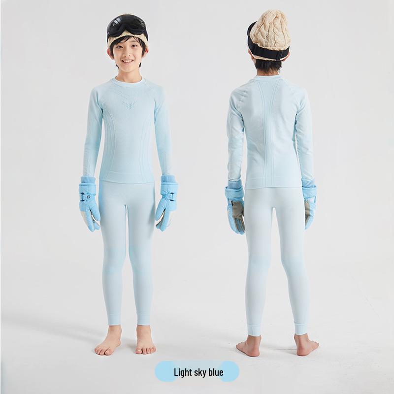 Kids' Quick-Dry Ski Base Layer: Warm, Moisture-Wicking Sports Suit for Boys & Girls